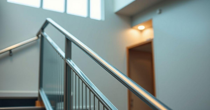 Corrim&atilde;o de escada de alum&iacute;nio &eacute; a escolha ideal para seguran&ccedil;a e estilo na sua casa