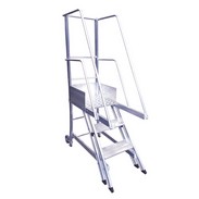 escada plataforma de aluminio