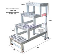 distribuidor de escada de alumínio 3 degraus