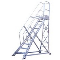 escada plataforma de aluminio